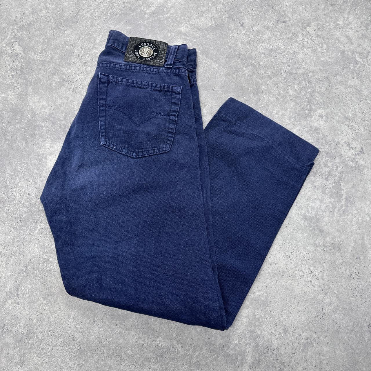 Versace Jeans Couture Mens Size 32 31 Black VJC Chino trousers Designer  Logo | eBay