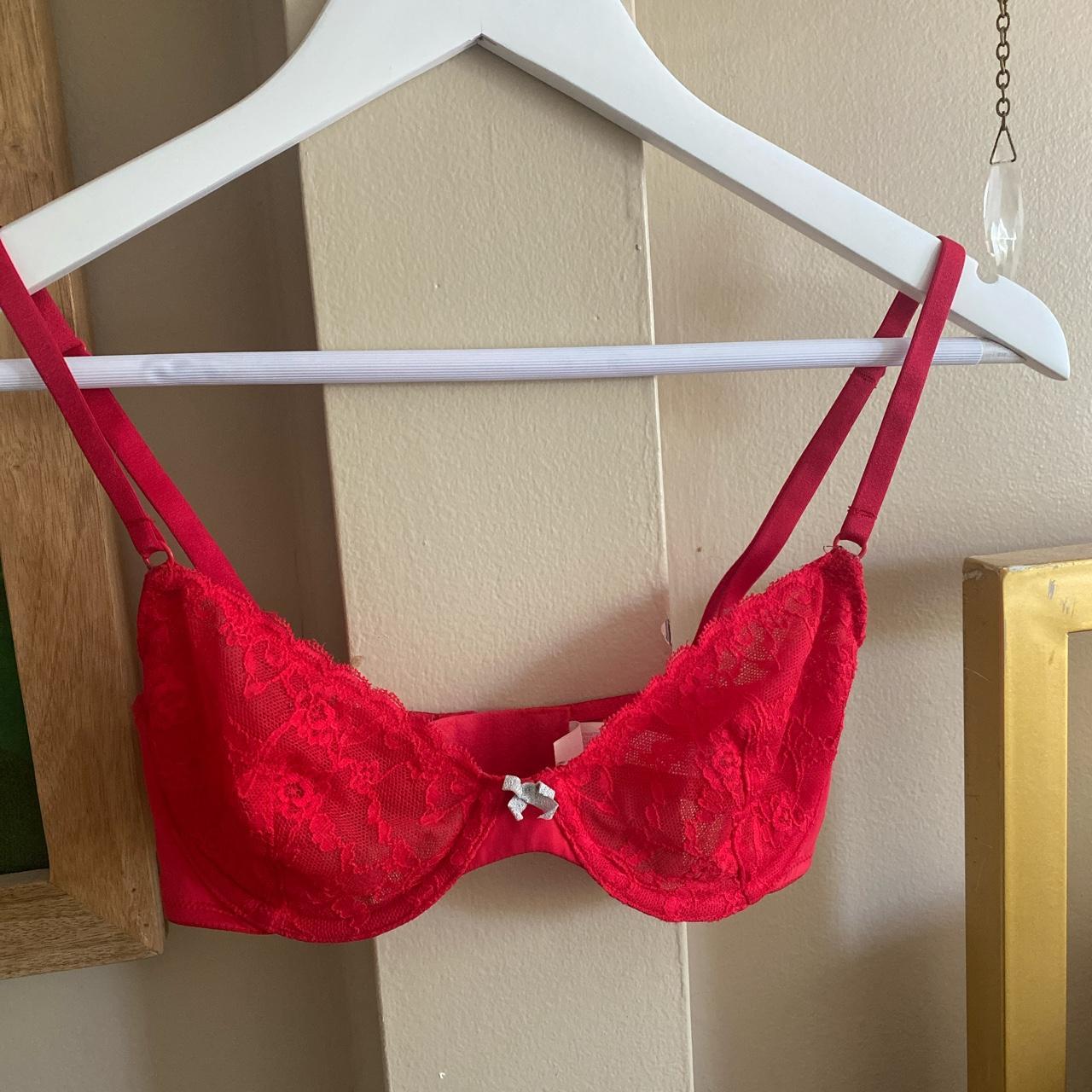 Women's Red Bra Depop