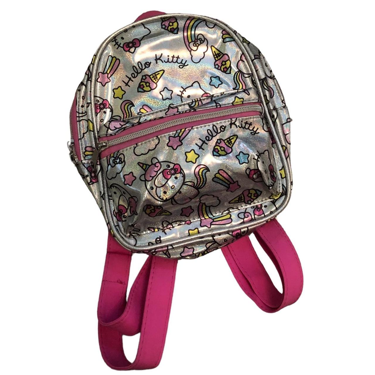 Sanrio Hello Kitty iridescent mini backpack. 9” in... Depop