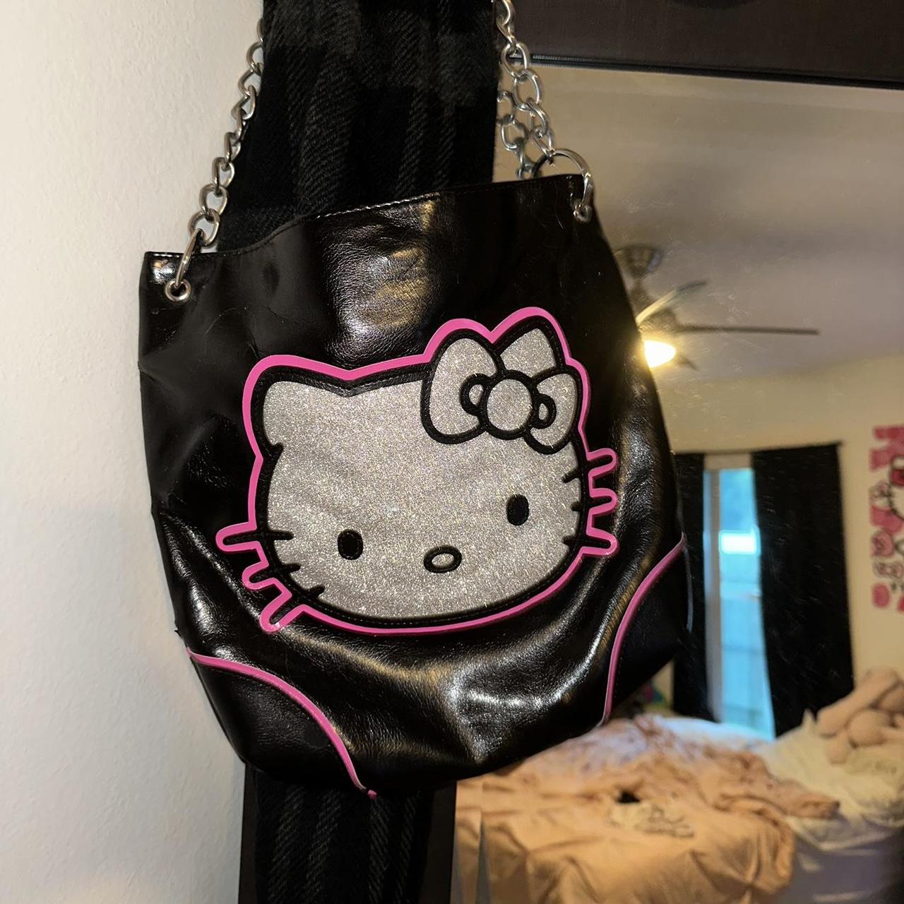 Leather Hello Kitty Bag MESSAGE BEFORE BUYING, YOU - Depop