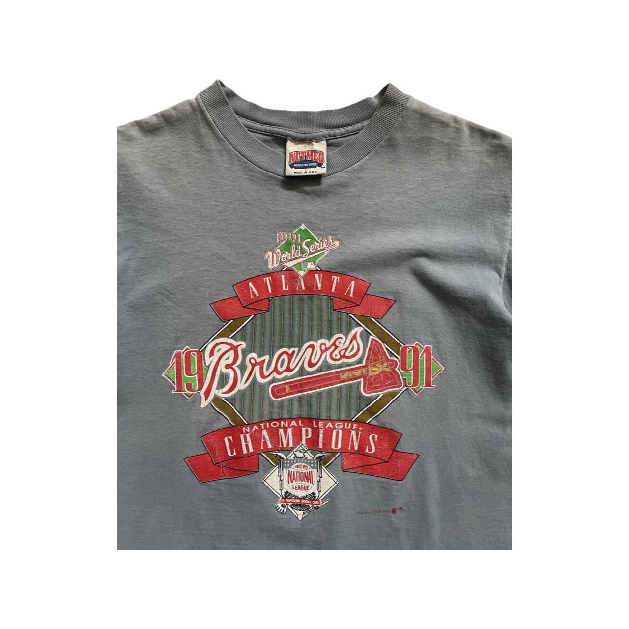 Vintage Atlanta Braves World Series tee by Nutmeg - Depop