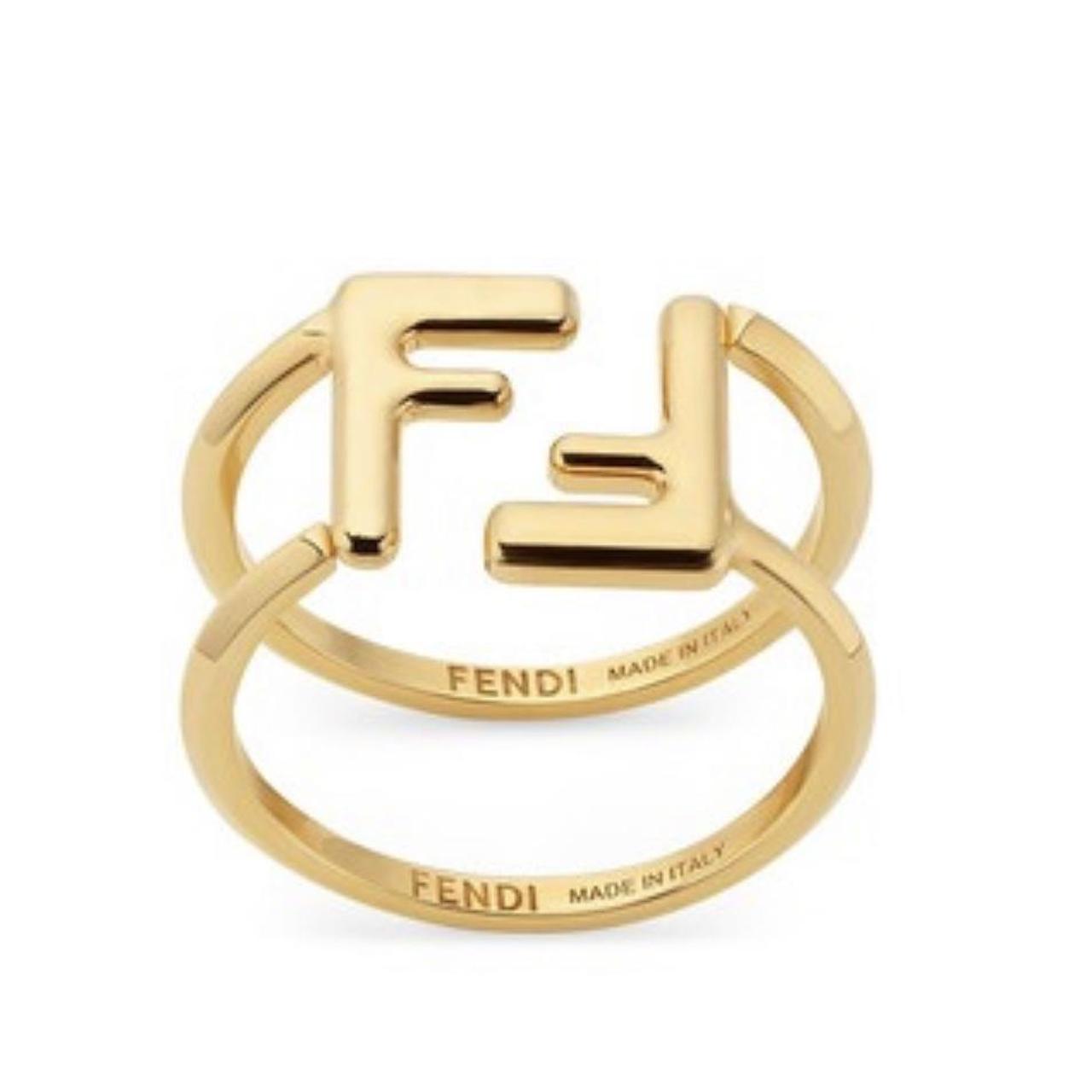 Fendi Crystal F Is Fendi Ring - Clear, Brass Band, Rings - FEN202310 | The  RealReal