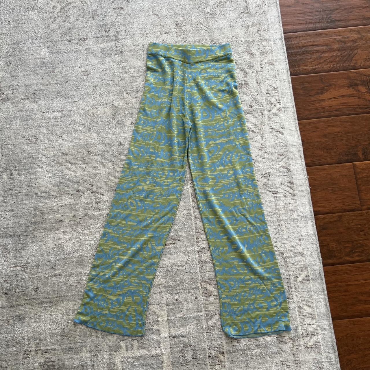 Paloma wool print pants size xs brand new condition... - Depop