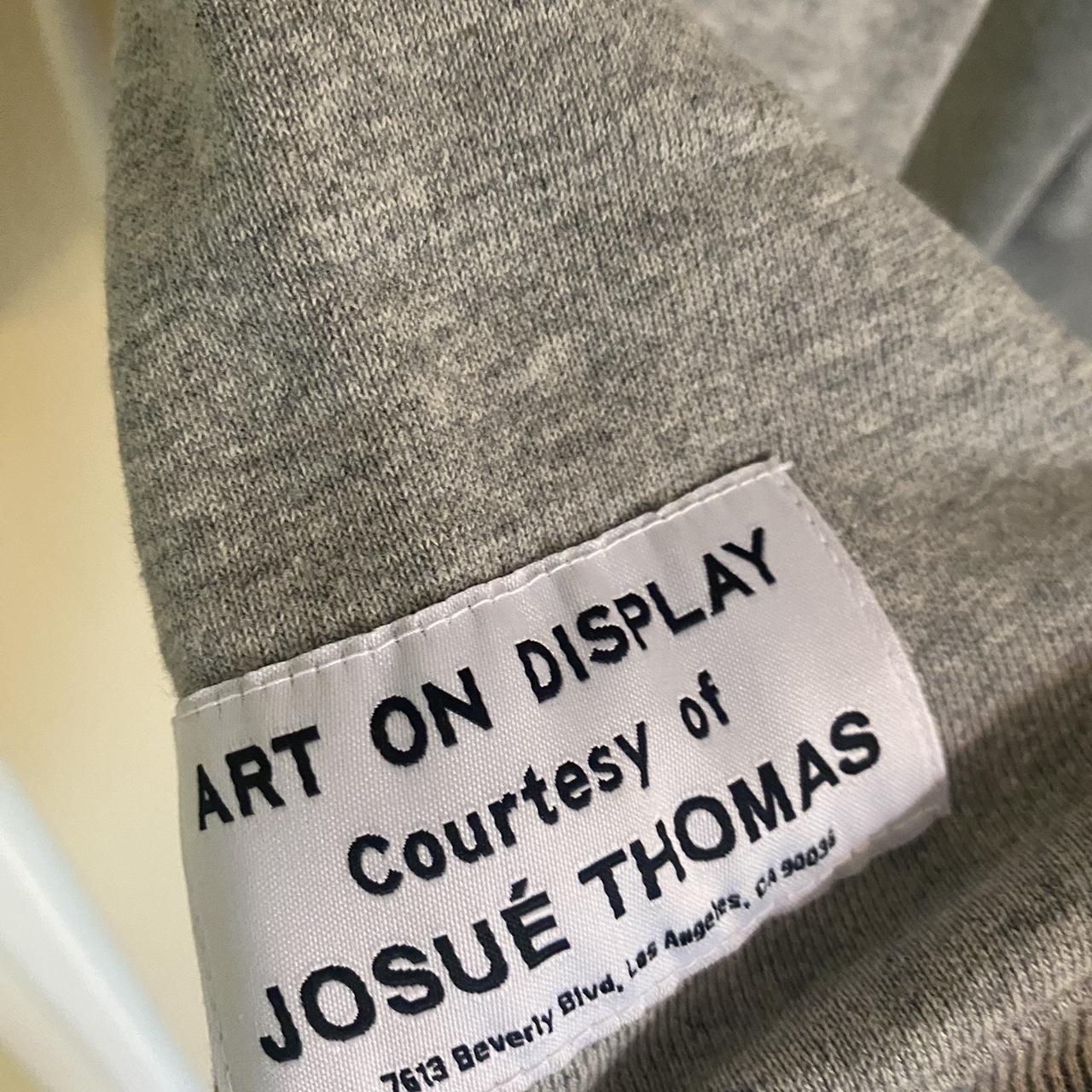 GALLERY DEPT MEN’S GREY MEDIUM LOGO PAINTED HOODIE -... - Depop