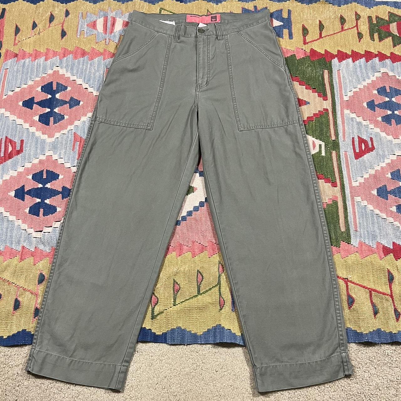 Mossimo Men's Green and Khaki Trousers (2)