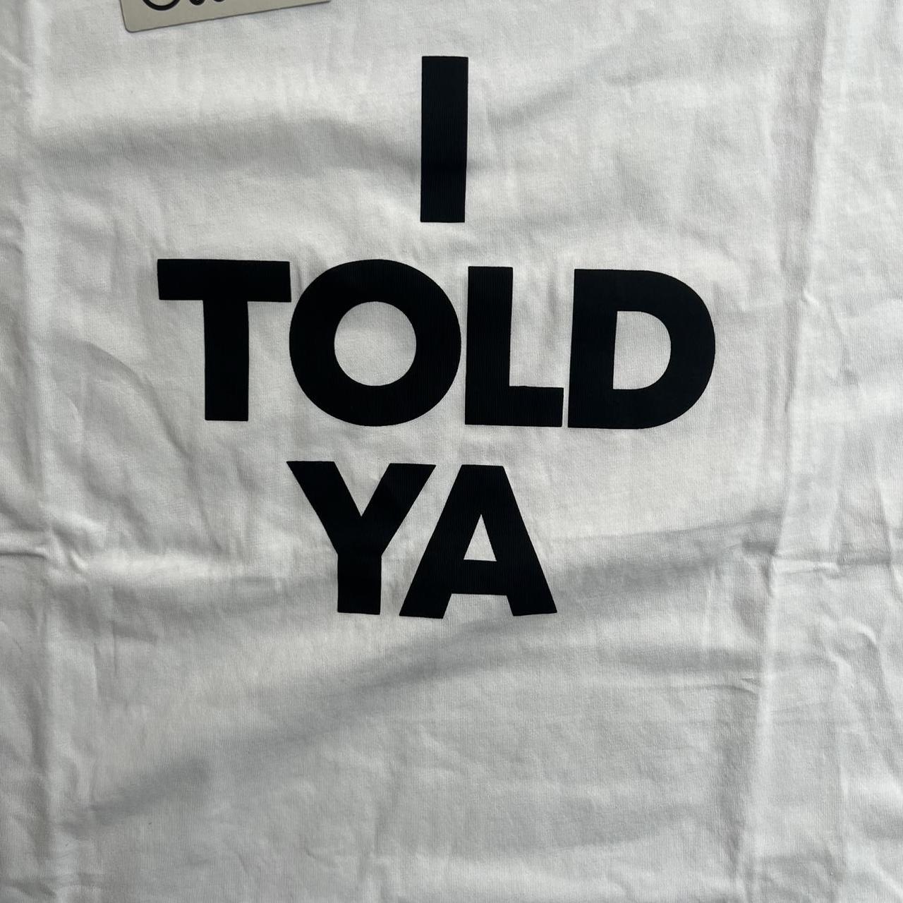 Loewe Challengers 'I TOLD YA' T-shirt Size Xs fits | Depop