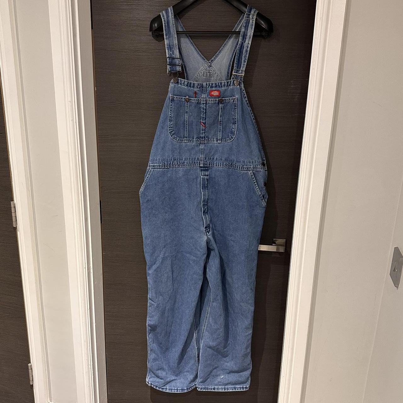 Dickies Blue Denim Dungarees These are genuine... - Depop