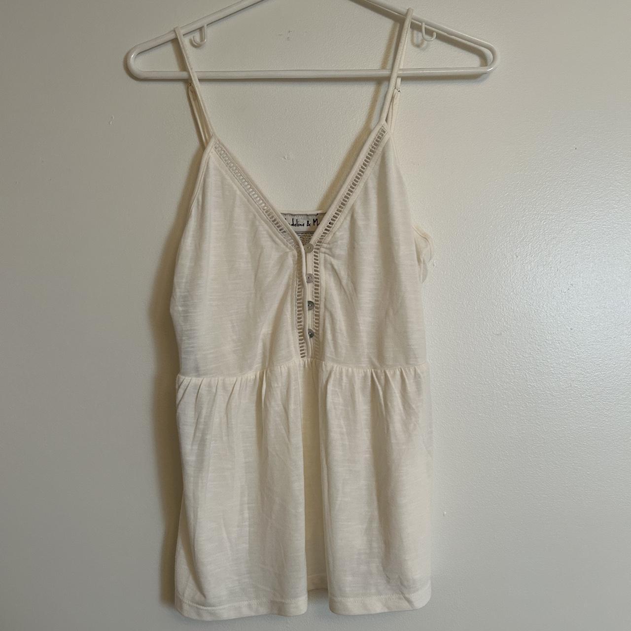 MADELiNE Women's White Vest | Depop