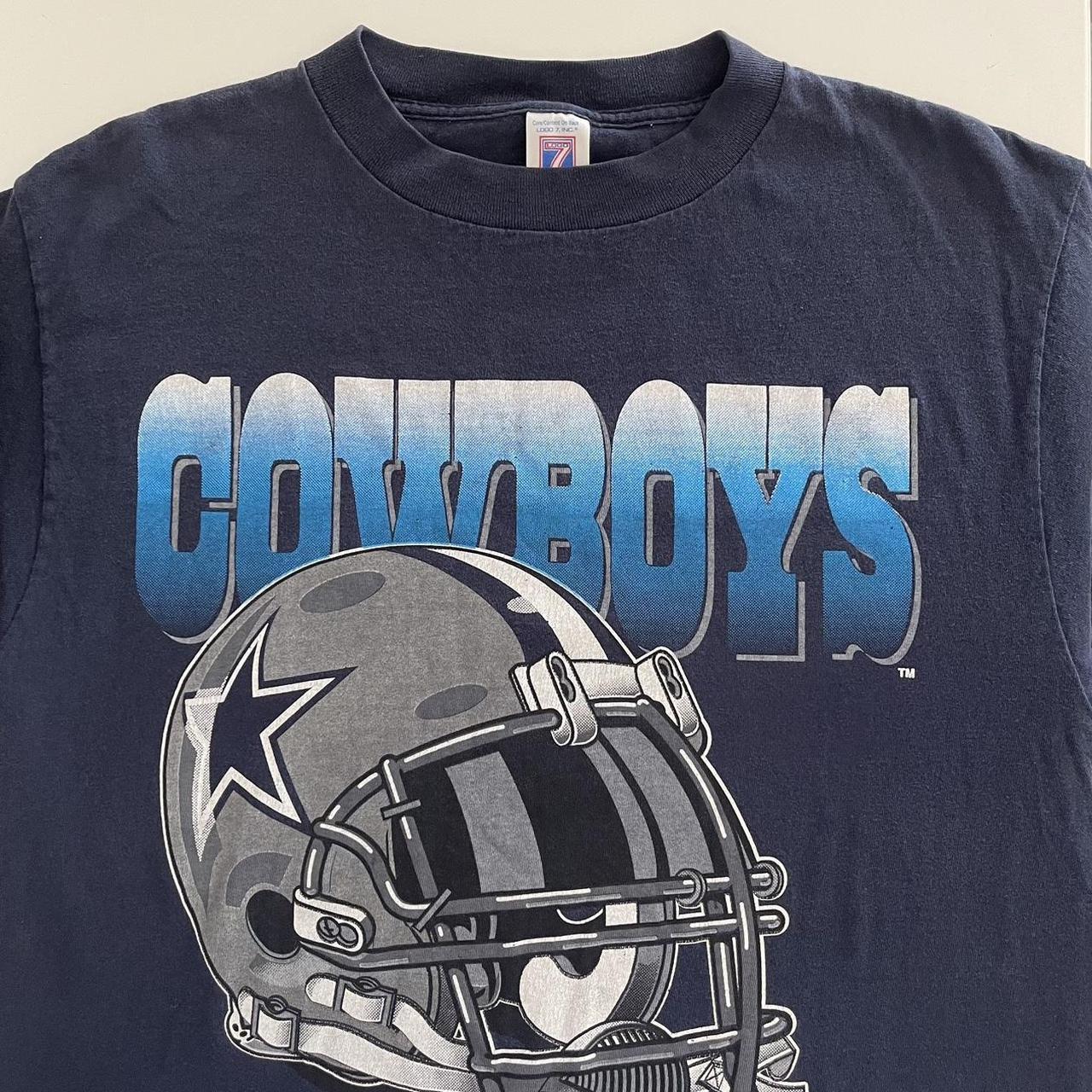 Vintage 90s Dallas Cowboys football helmet t shirt - Depop