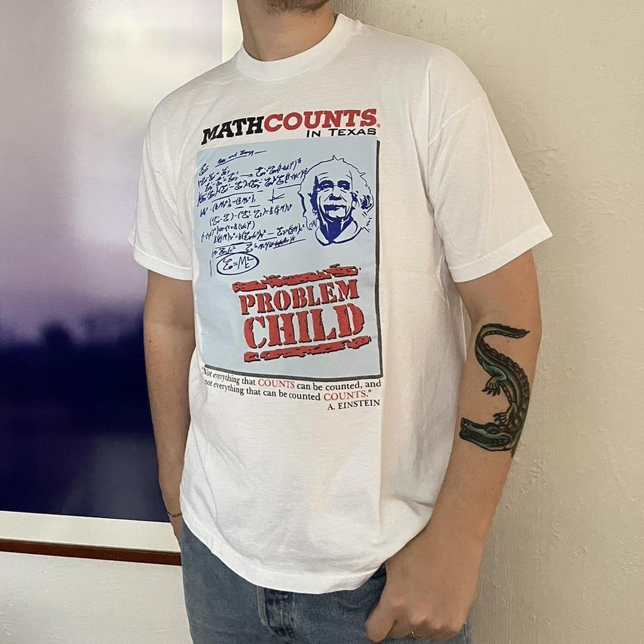Vintage 90s math counts in Texas t shirt Problem... | Depop
