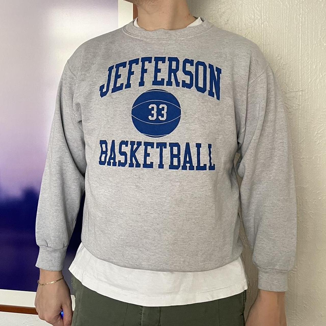 Vintage 90s Jefferson Basketball school crewneck Depop