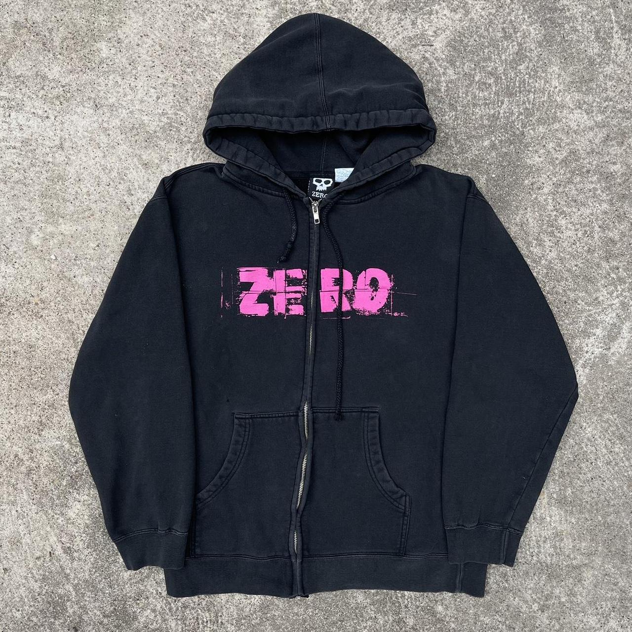 Vintage 00s y2k zero skateboards zip up hoodie... Depop