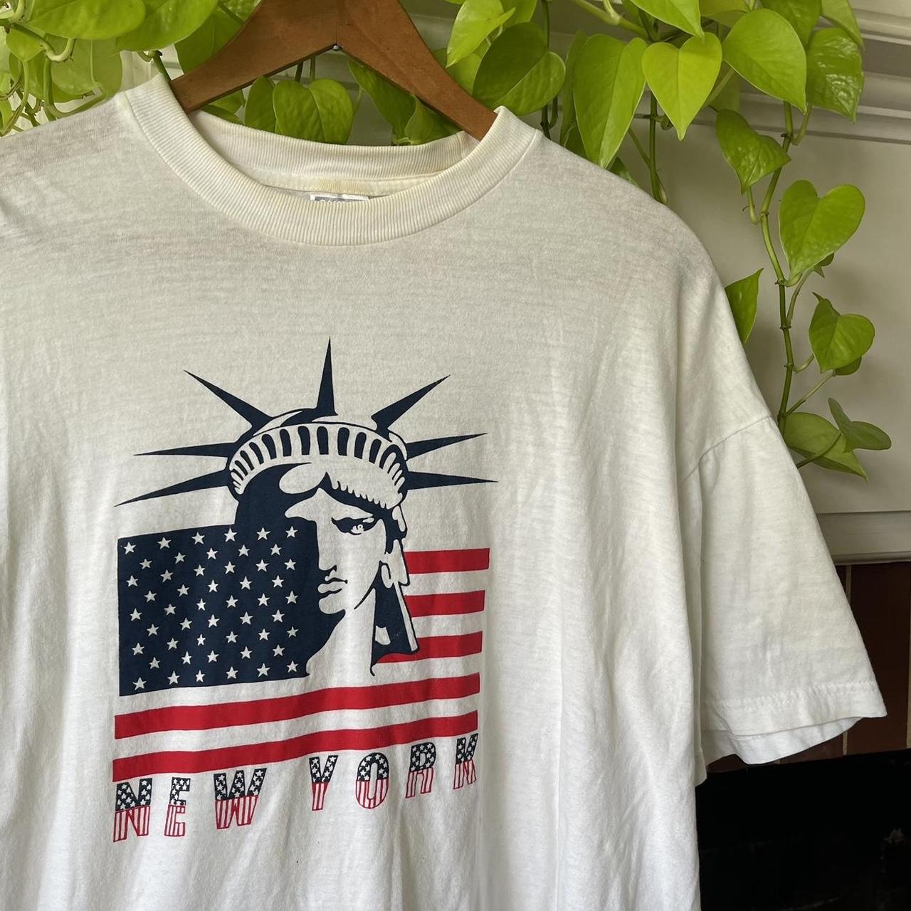 Statue Of Liberty Nyc American Flag T-Shirt Statue Of Liberty Nyc American Flag T-Shirt