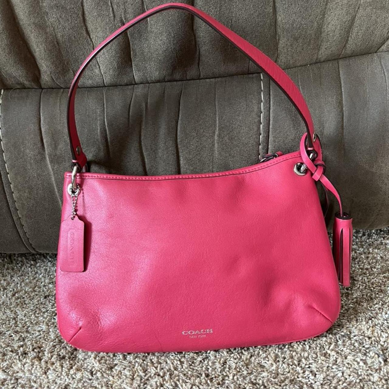 Hot pink coach crossbody on sale purse