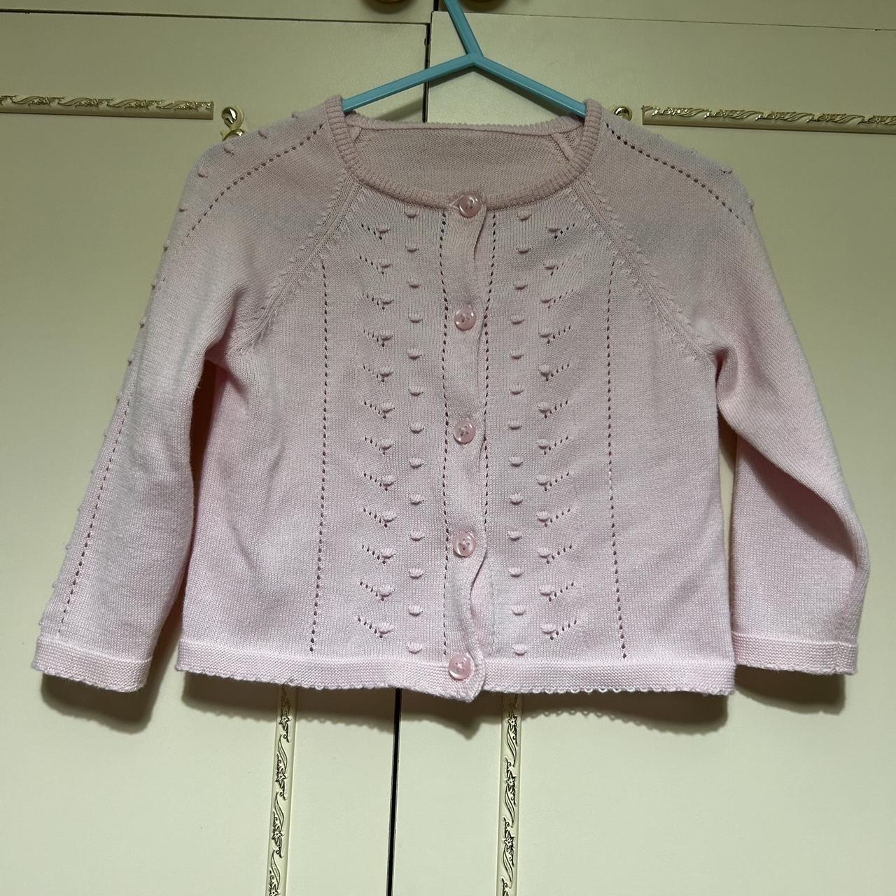 Matalan baby girl pink knitted cardigan size 912... Depop