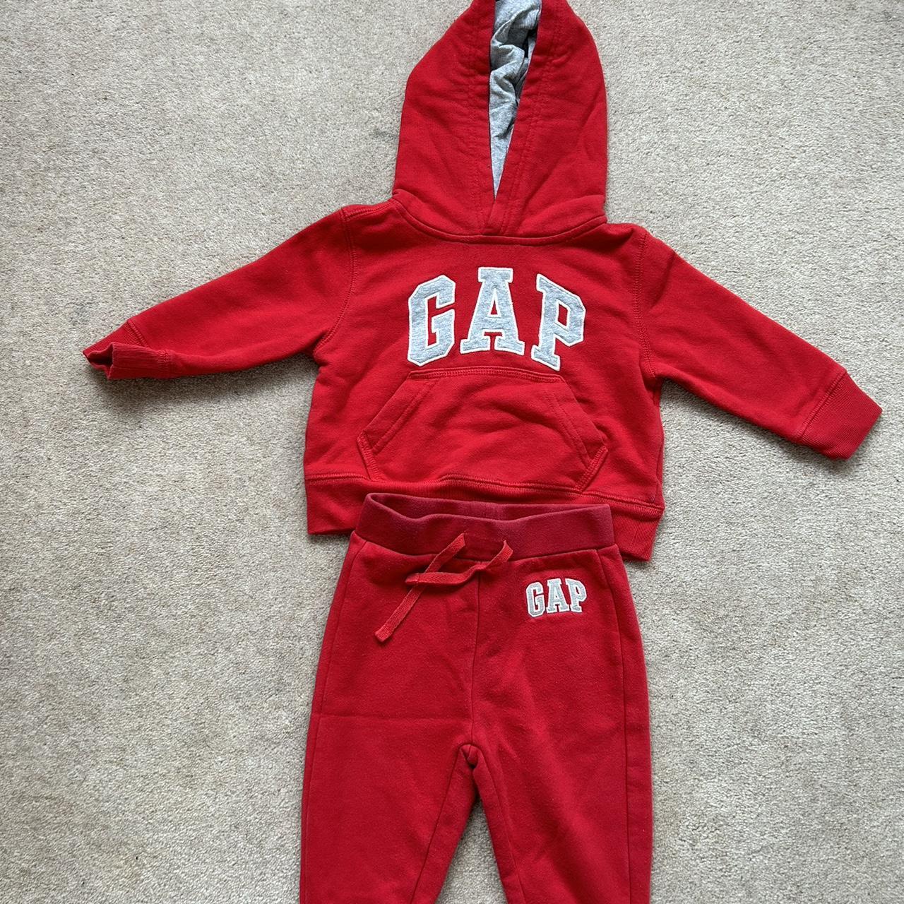 Gap girl & boy tracksuit set 12-18 months Good... - Depop