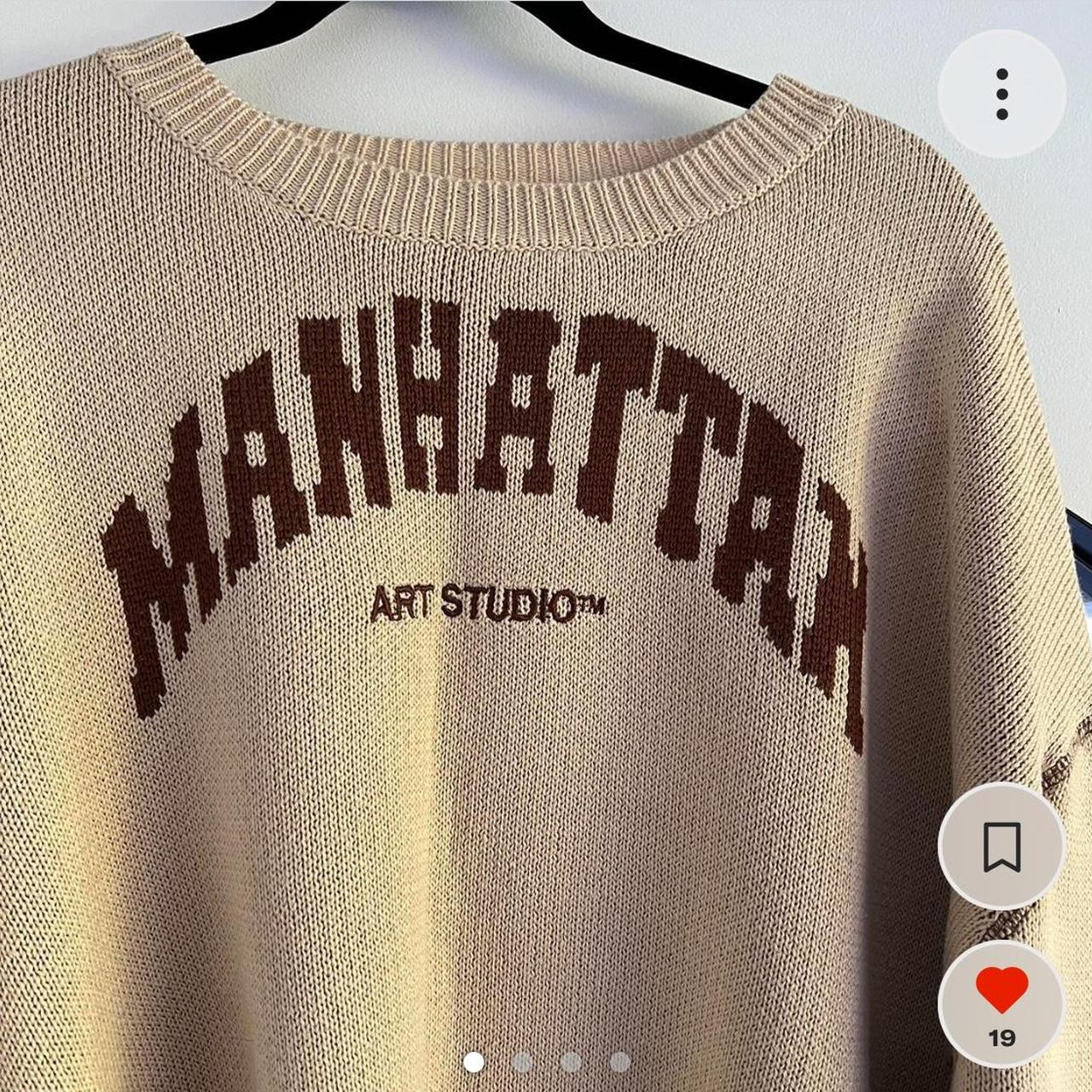 Manhattan Art Studio by Oree New York Cream Jumper Depop