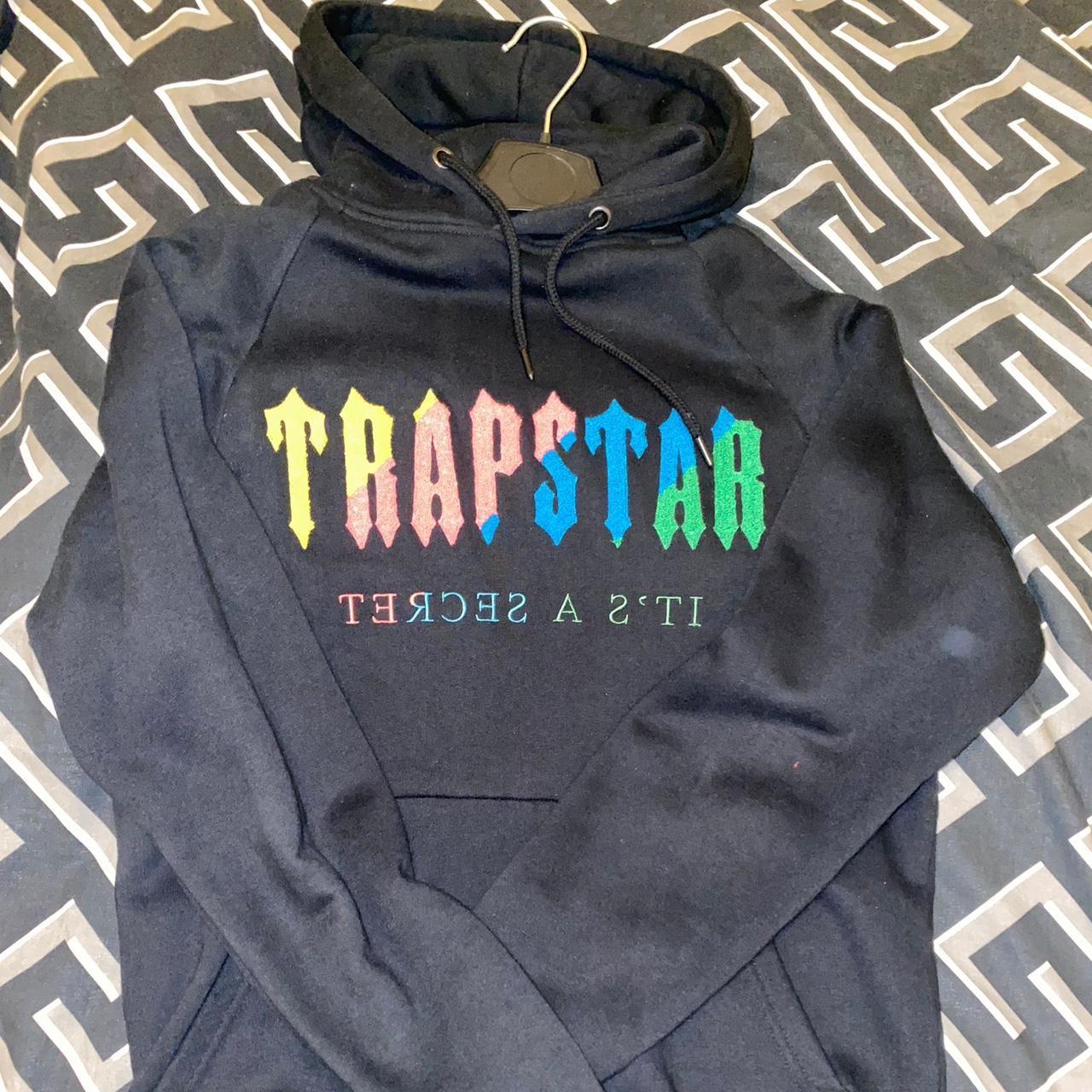 Trapstar chenille decoded hoodie Small Never Worn Depop