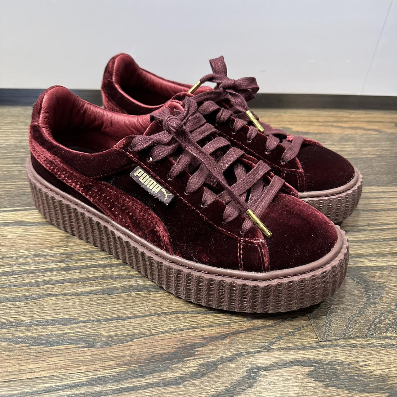 Puma rihanna shoes maroon hotsell