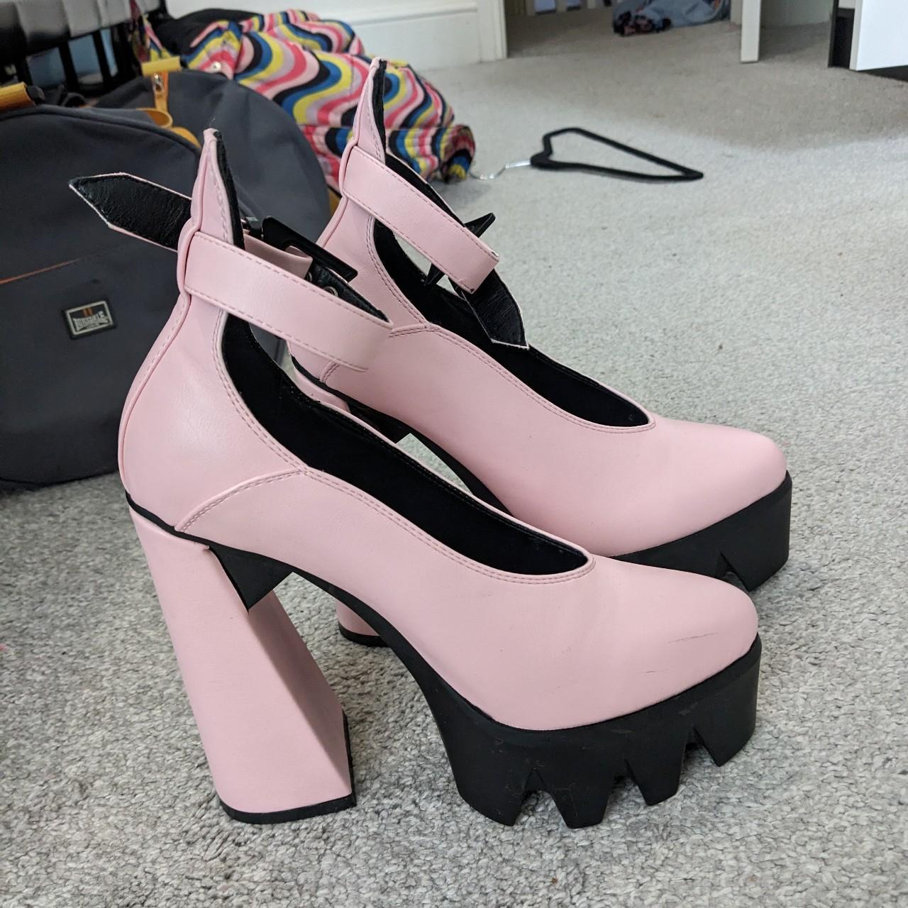 Lamoda size 5 baby pink heels 💕 Only worn a few... - Depop