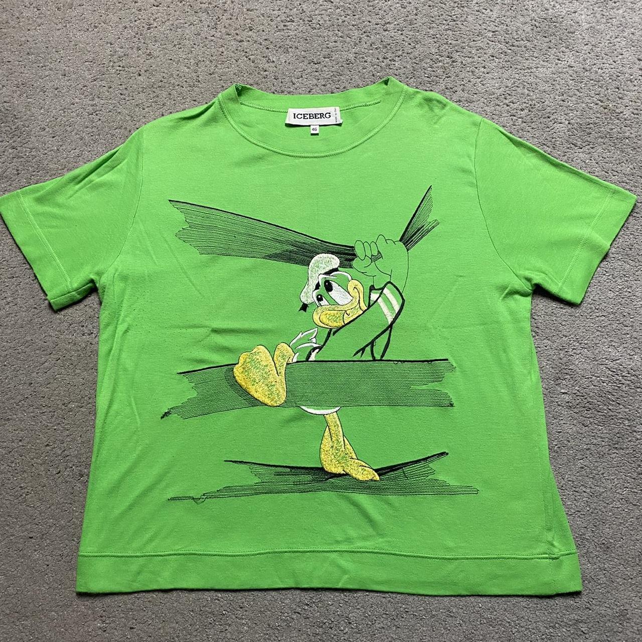 Vintage Iceberg embroidered Donald Duck cartoon... - Depop