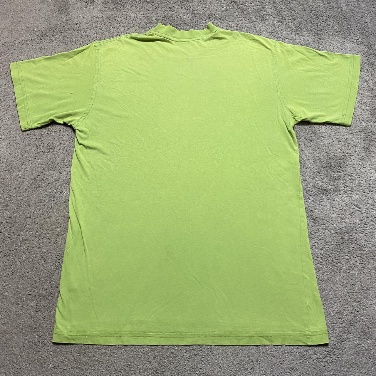 Adidas Men's Green and White T-shirt | Depop