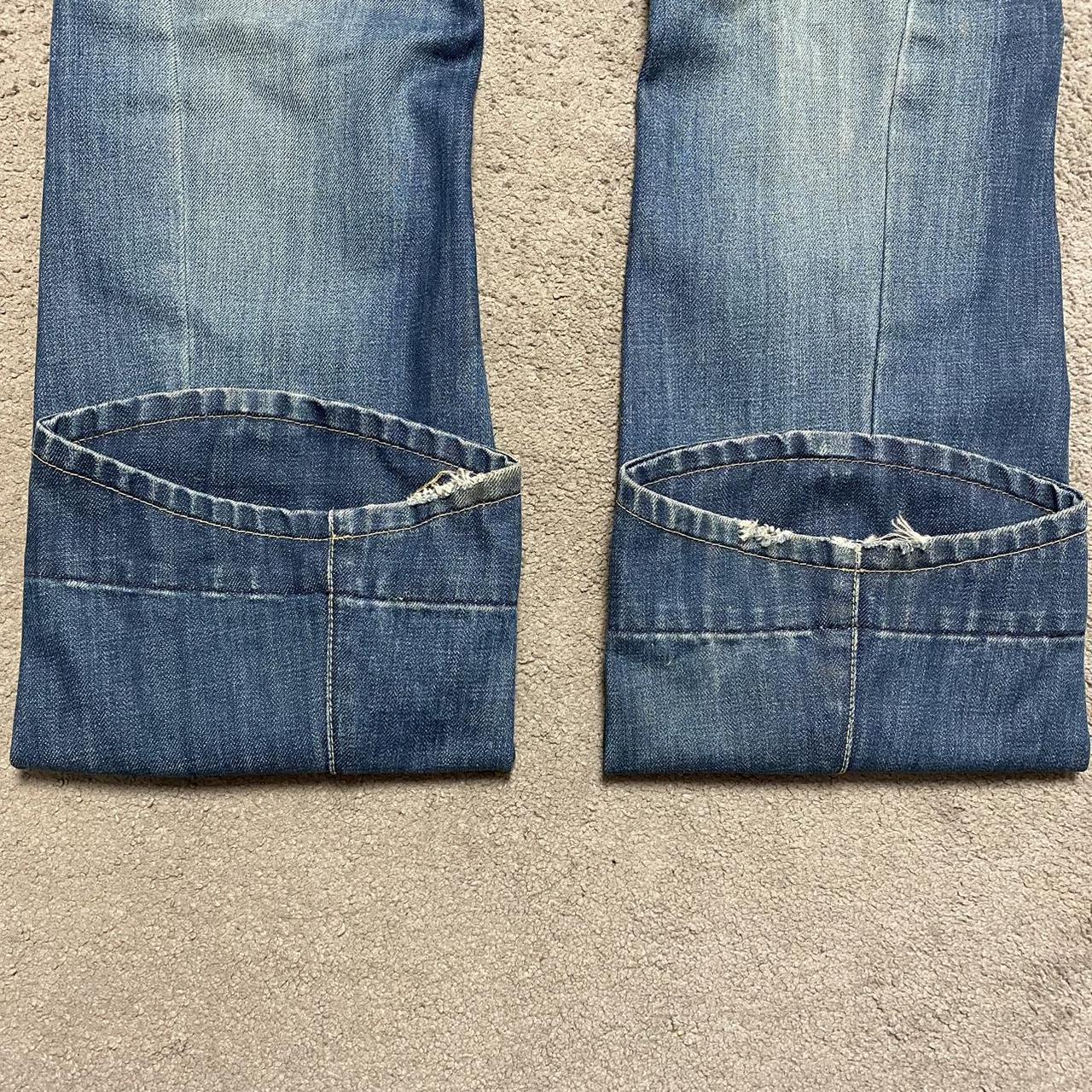 Vintage Levi’s engineered twisted flared blue denim... - Depop