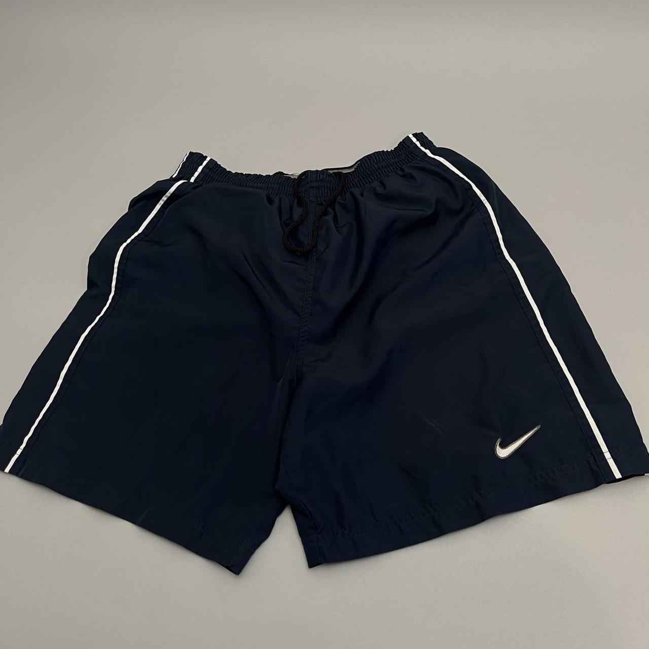 Nike Men's Navy and White Shorts Depop
