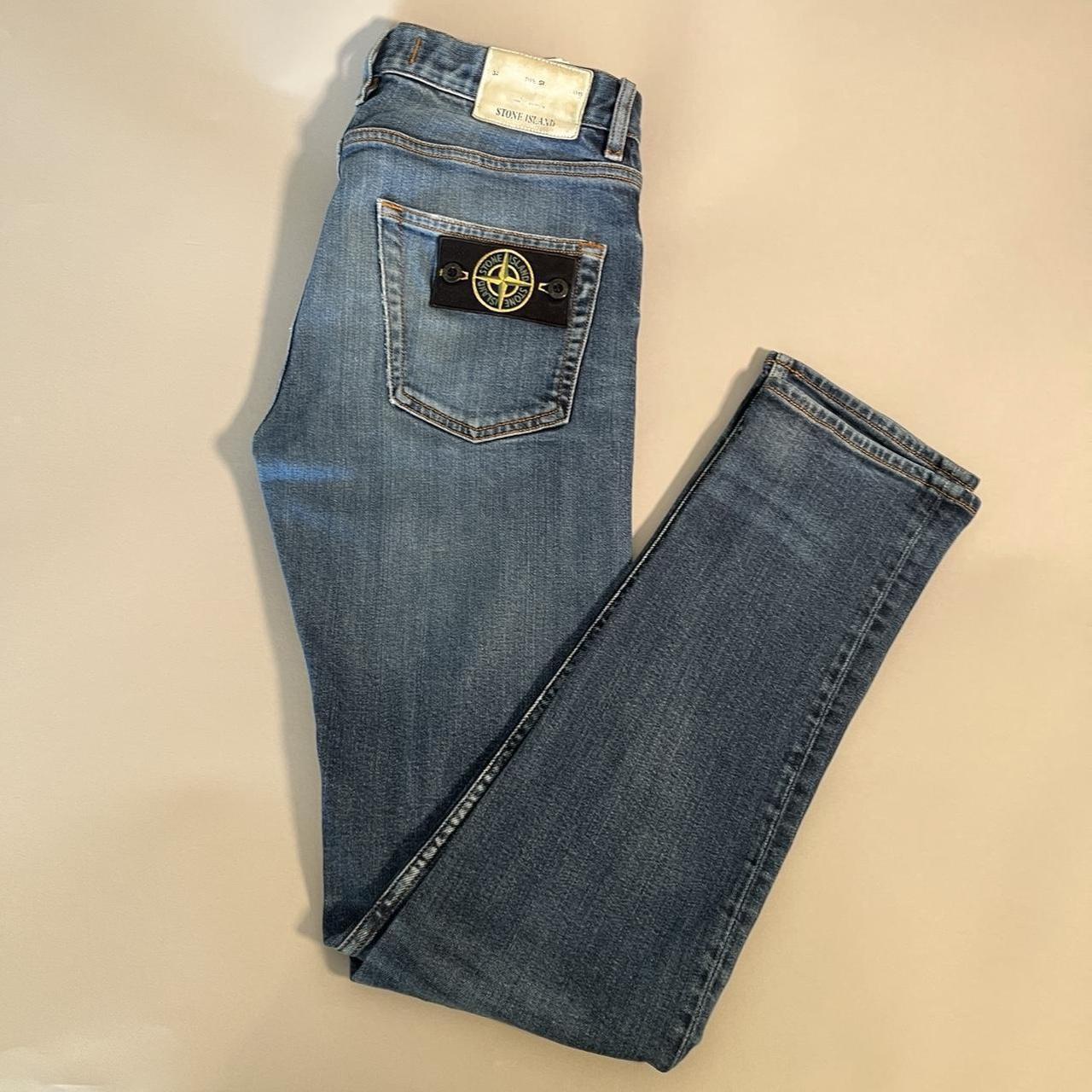 Stone Island Jeans Blue Denim 28 Waist 32 Length ... - Depop