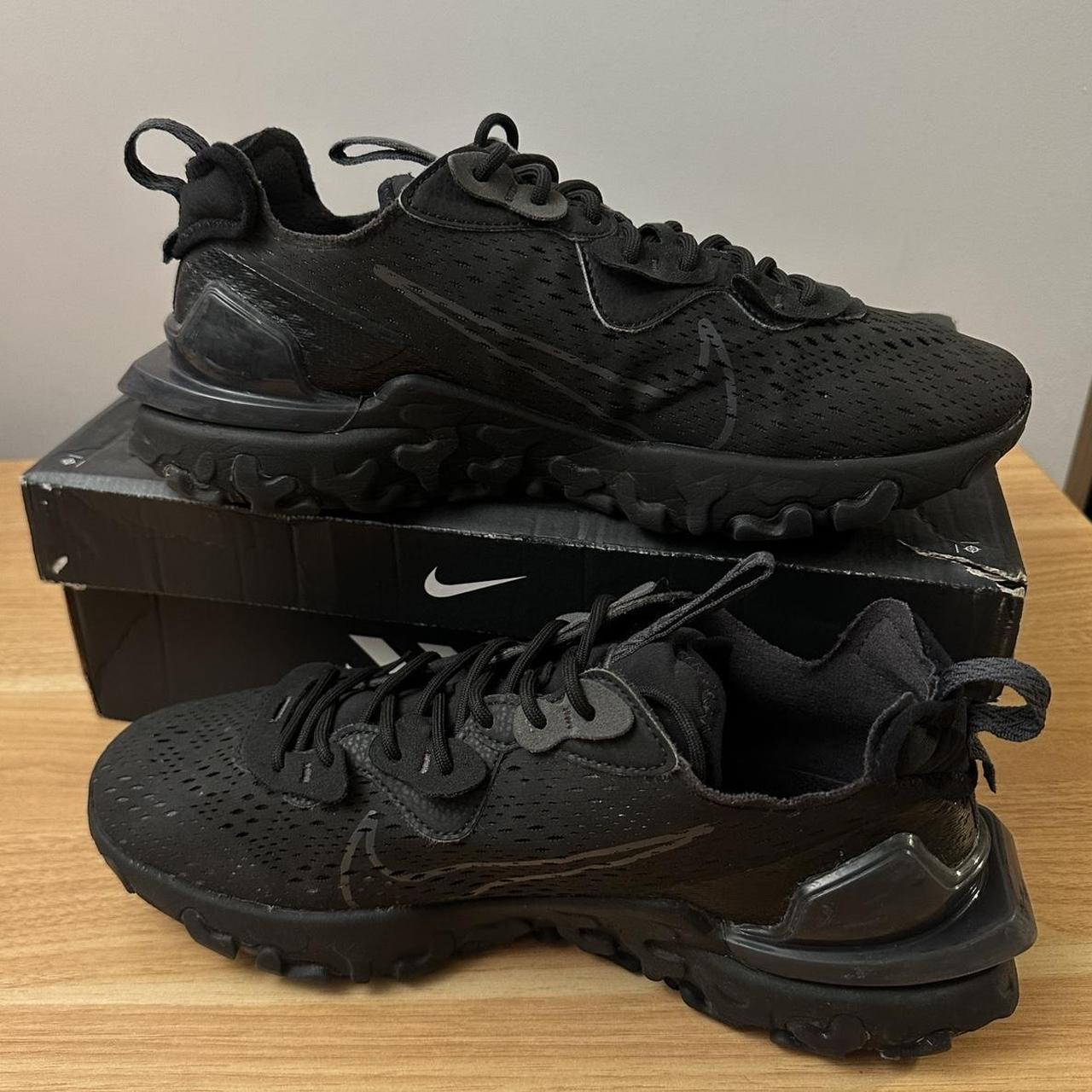 mens nike react black