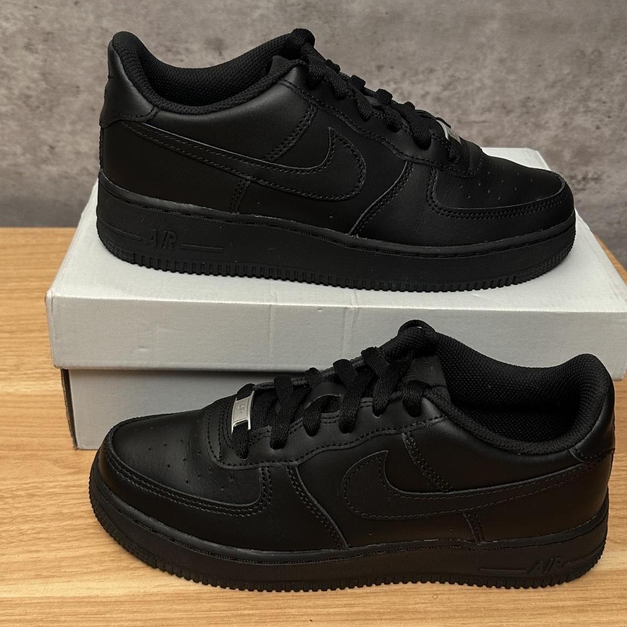 Nike Air Force Black Lo Junior UK 5.5 Fits Women’s... - Depop