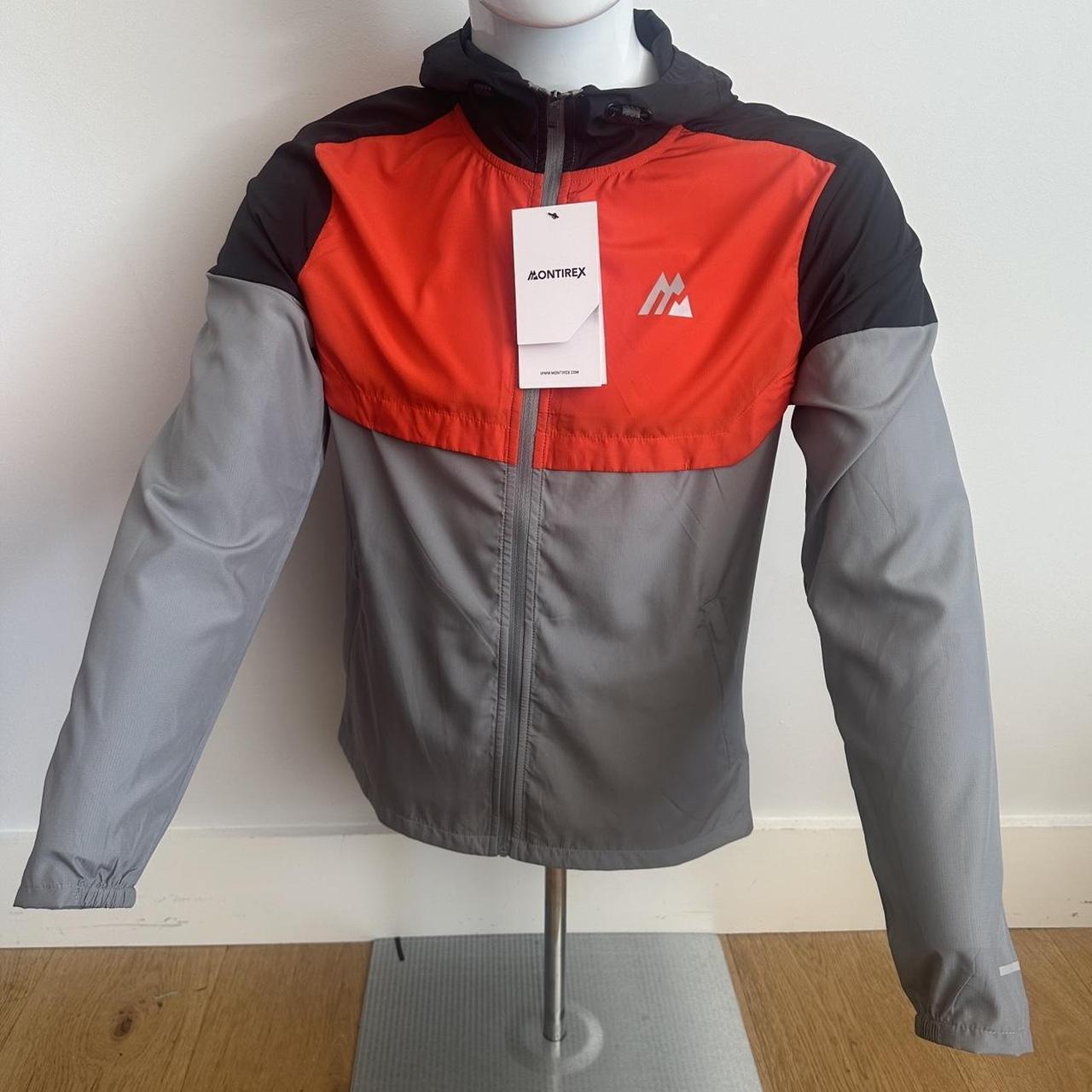 Men’s Montirex Windbreaker XL Black Grey Red... Depop