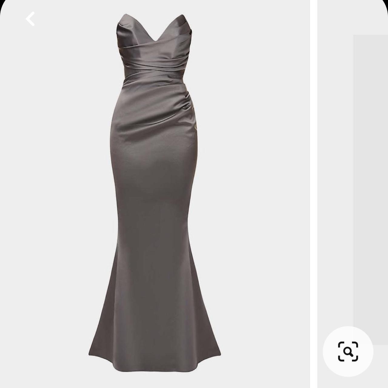 House of CB Women's Grey Dress Depop