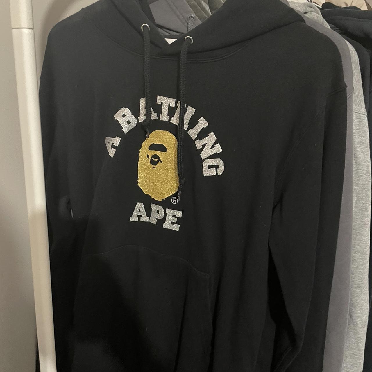 BAPE Women's Black Hoodie | Depop