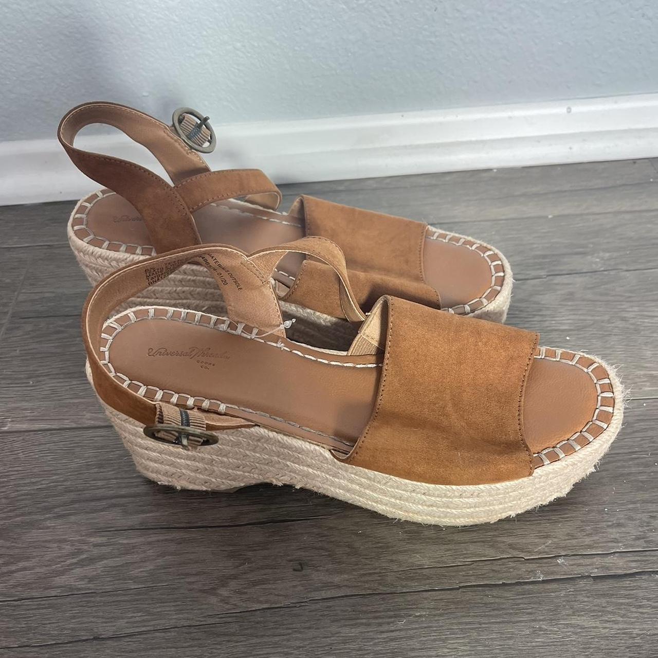 Wedges brown from target size 8.5 women - Depop