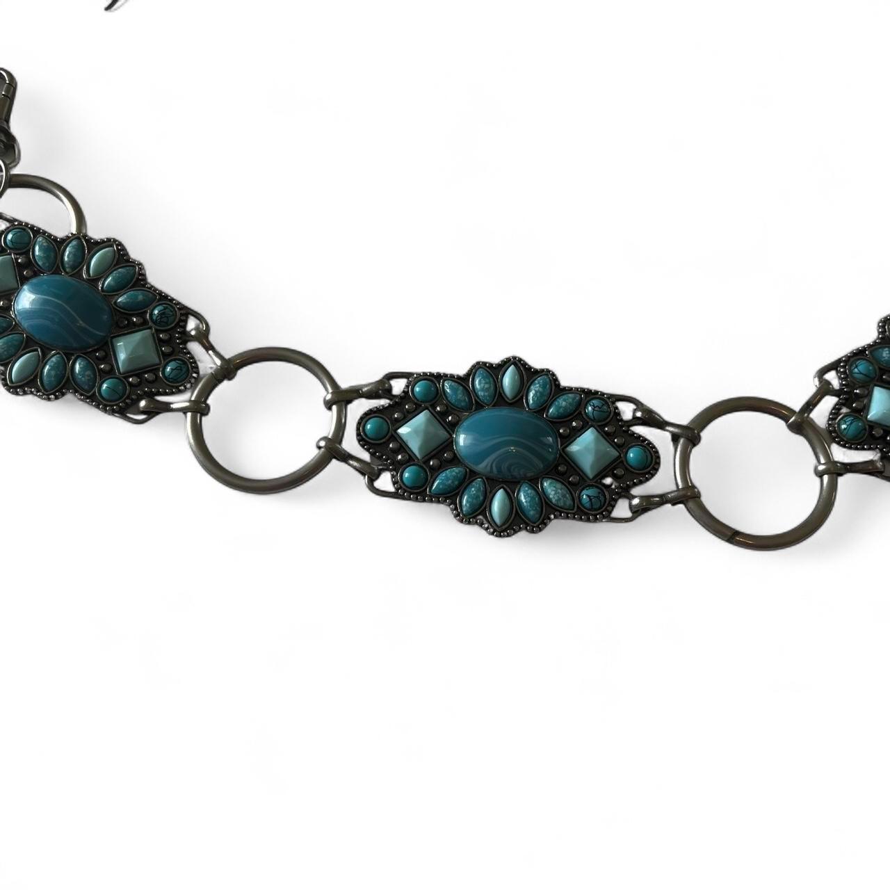 Source Unknown Women's Belt - Blue/Silver – Silve… - image 2