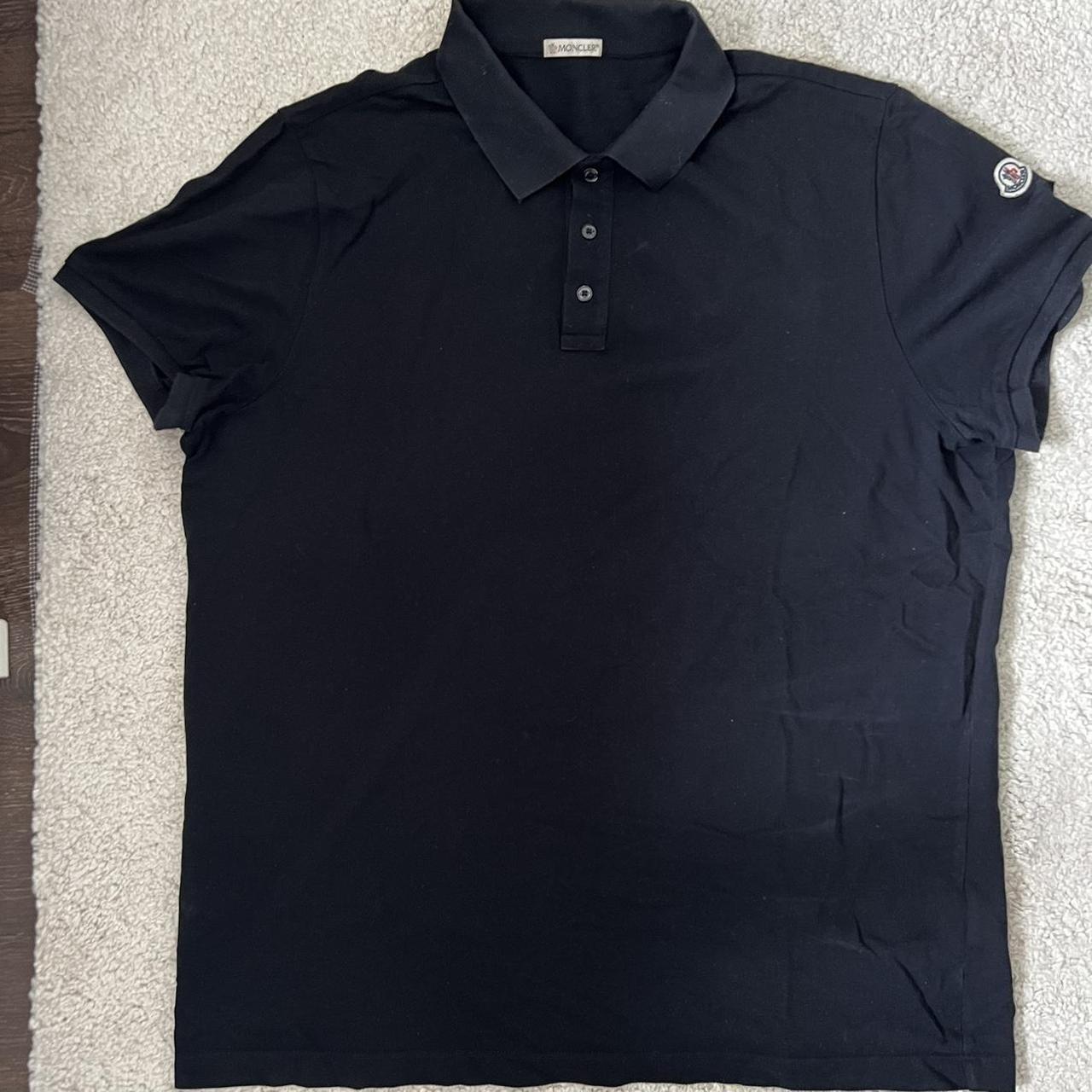 Mens Navy Moncler Polo Size L - Depop