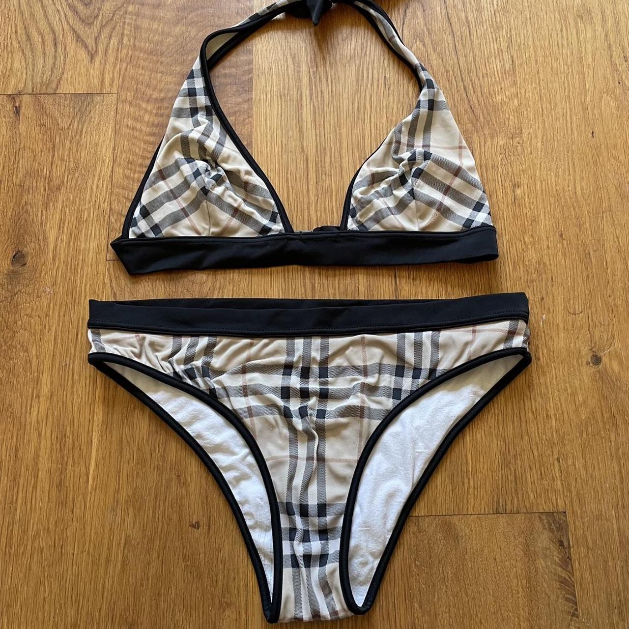 Burberry nova hotsell check bikini