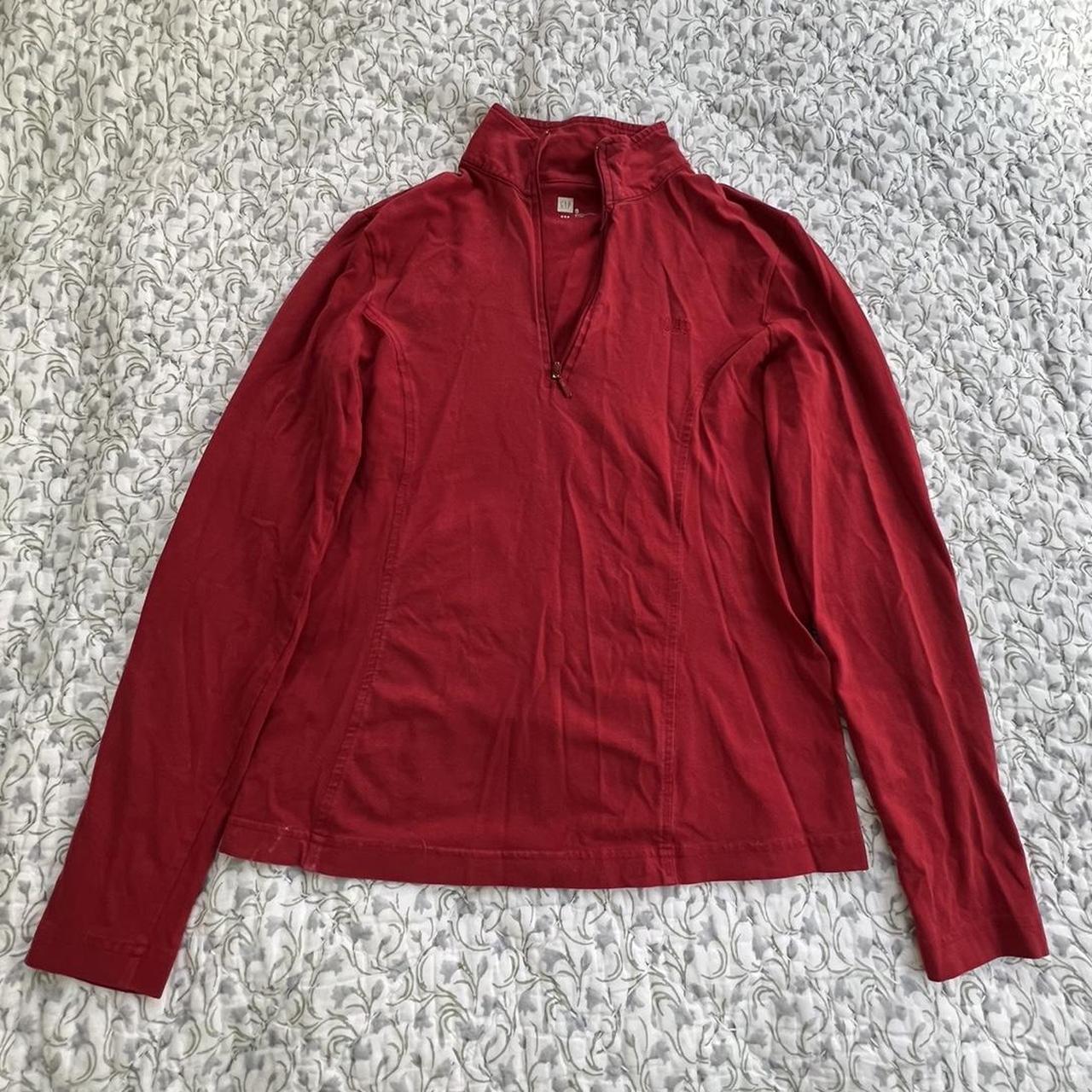 Red Gap Long Sleeve Super Soft Stretchy Material Depop