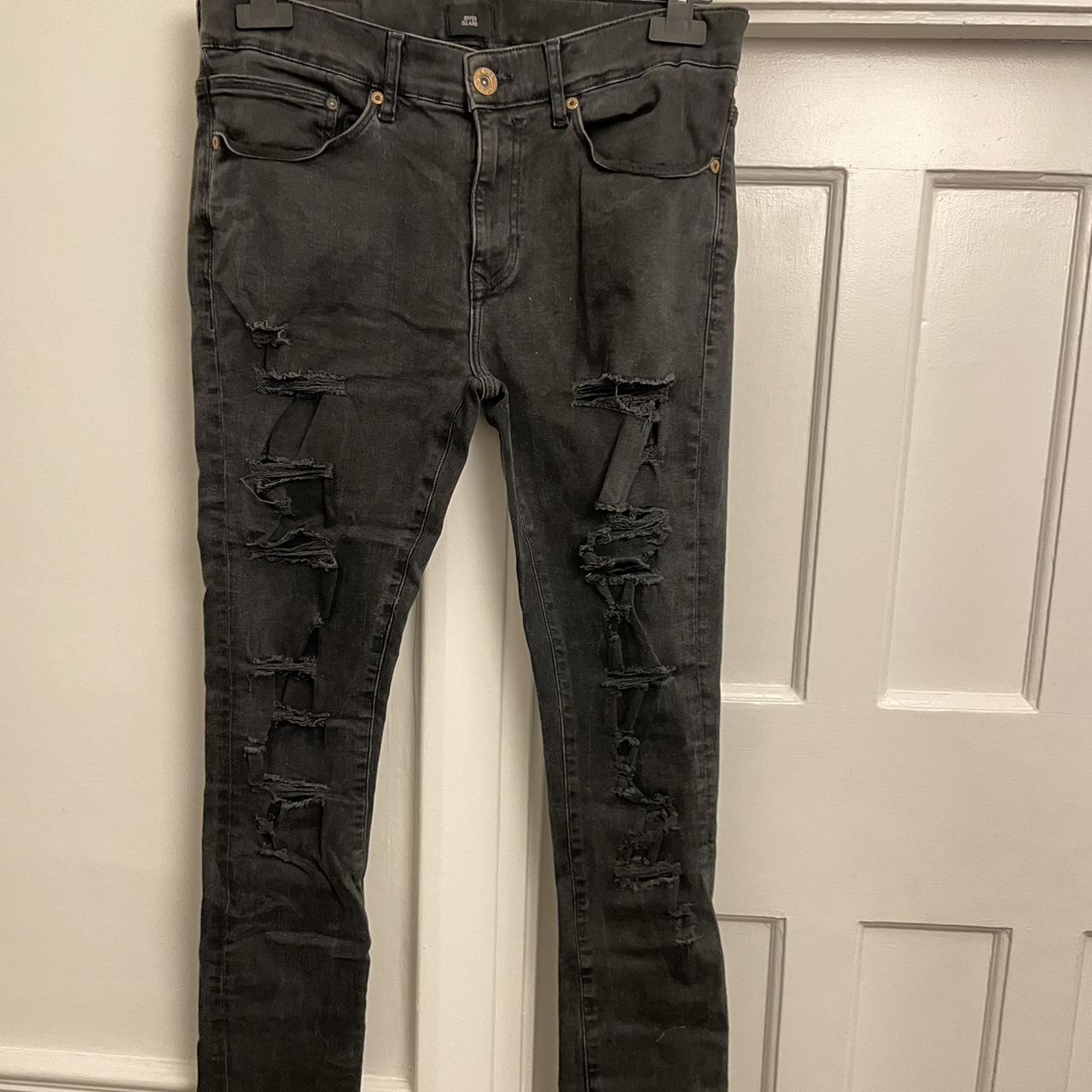 River Island Men's Black Jeans Depop