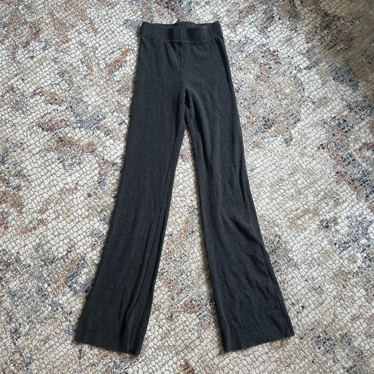 H&M yoga ripped flare pants - Depop