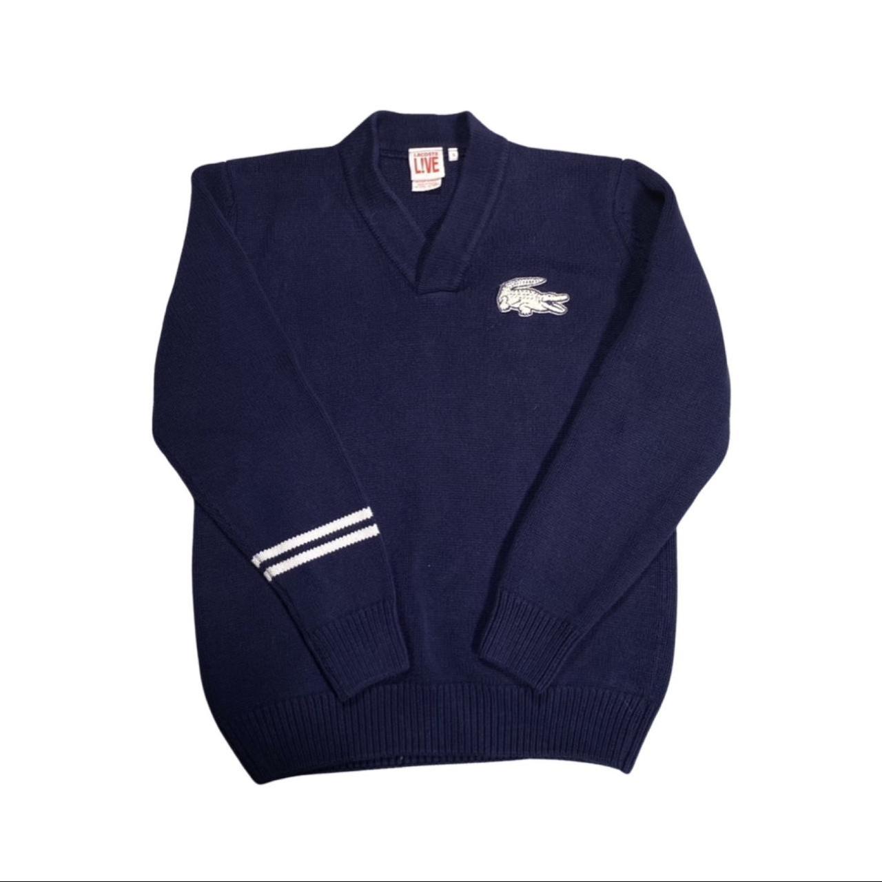Lacoste Live Men's Blue and White Jumper