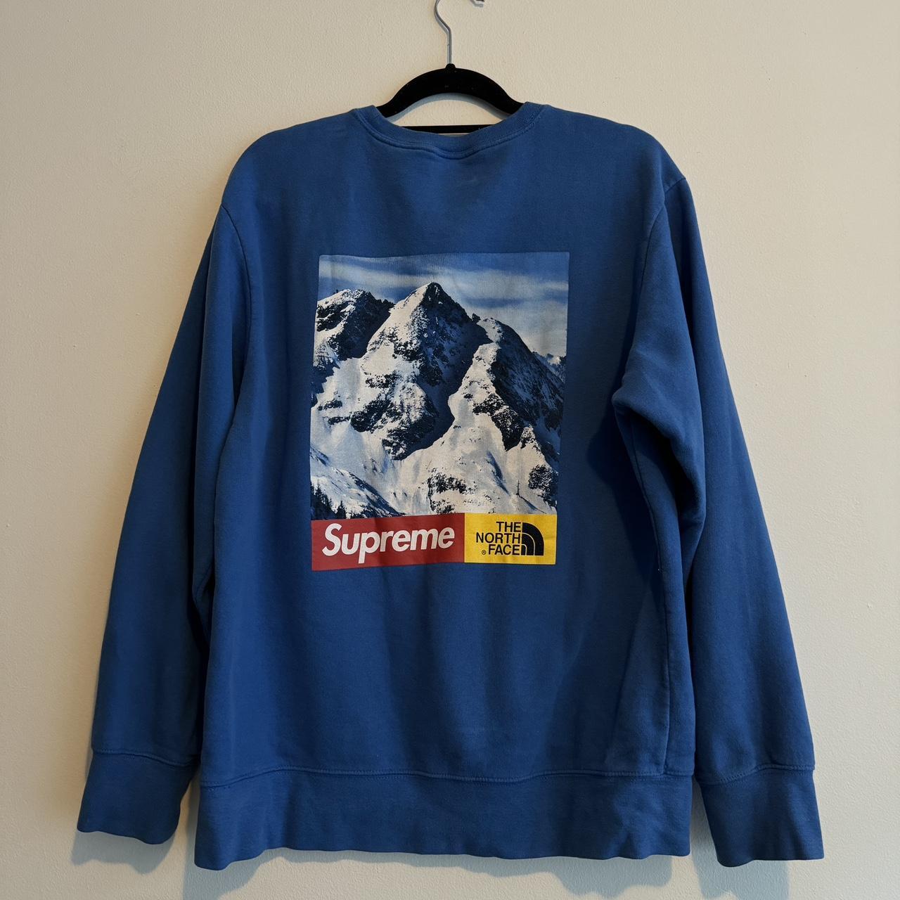 Supreme x sale tnf crewneck