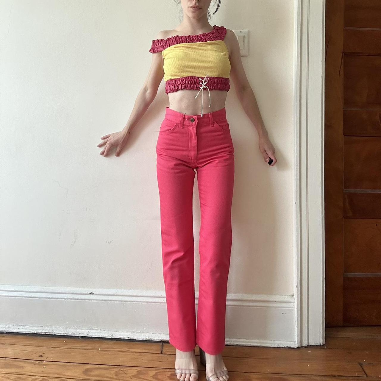 Fuschia Lee high rise bootcut jeans Depop