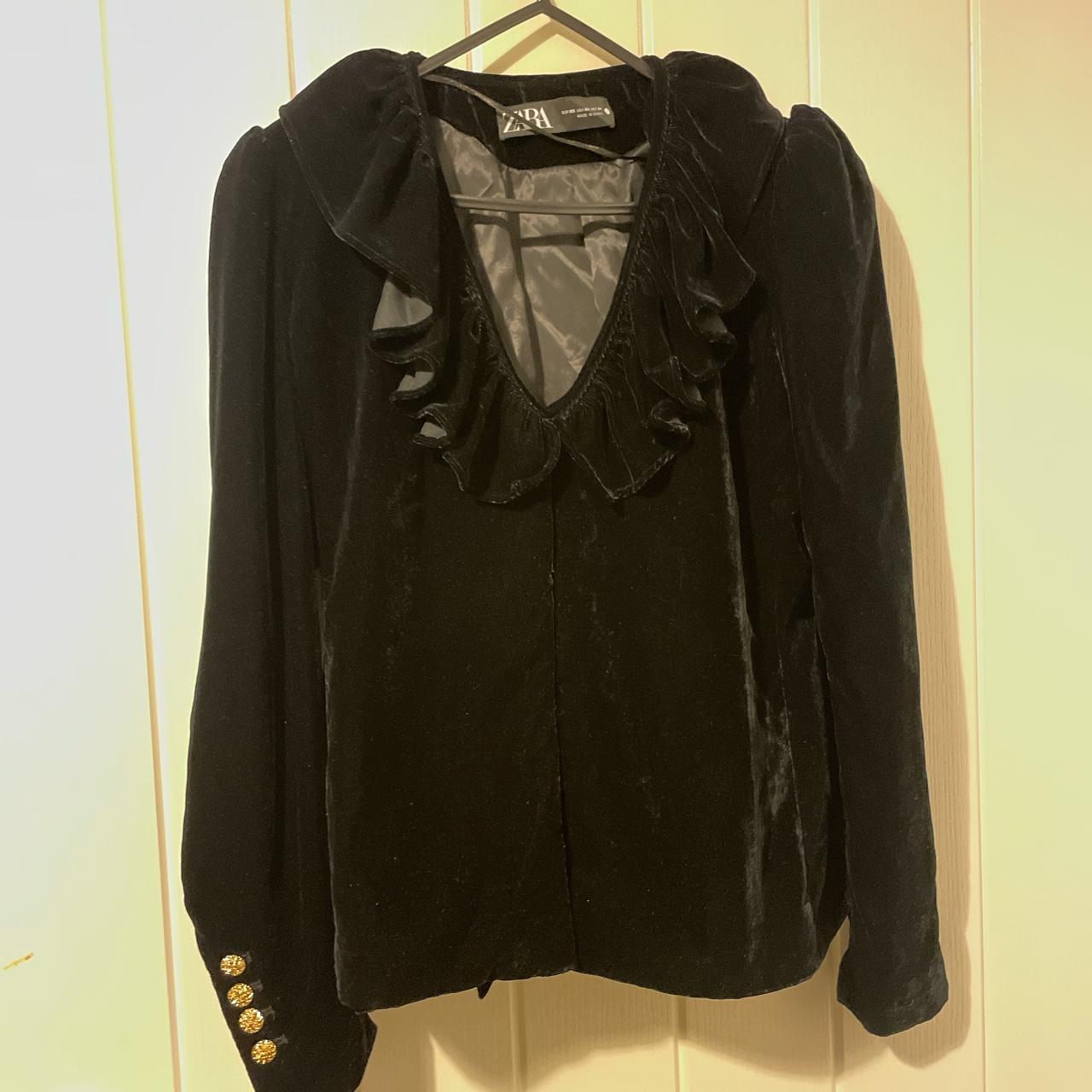 Zara Women's Black Top | Depop