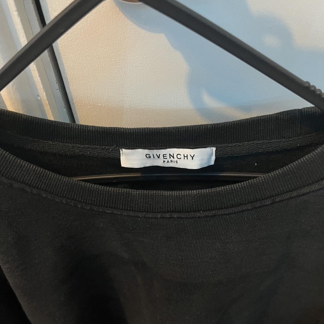 Givenchy crewneck hoodie - black with classic... - Depop