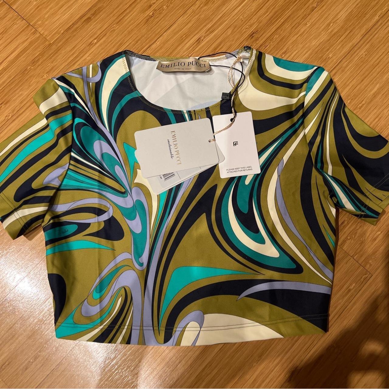 トップス NEW made in ITALY EMILIO PUCCI tops PUCCI Printed stretch-jersey turtleneck top | NET-A-PORTER
