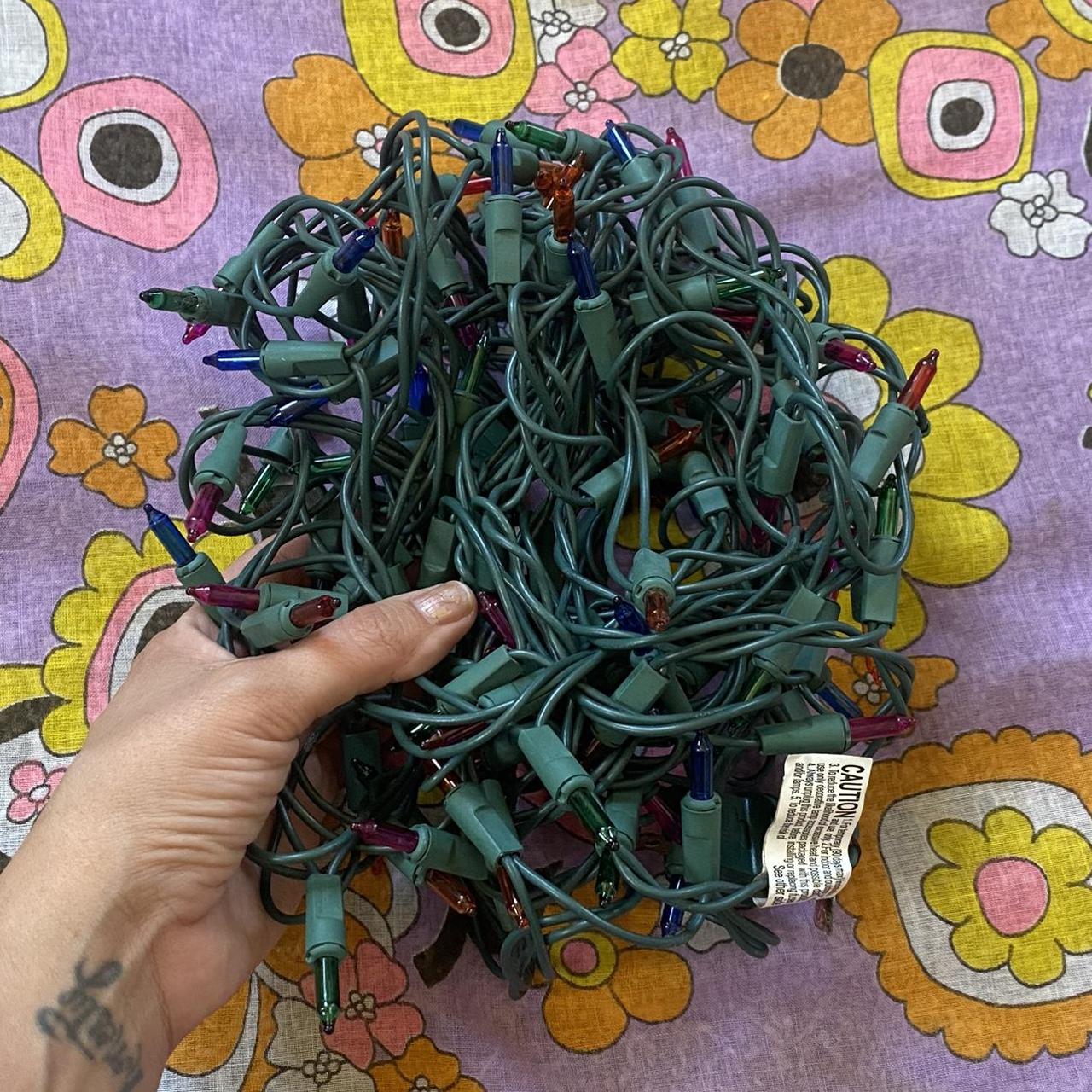 Rainbow Christmas lights Work perfectly All... Depop