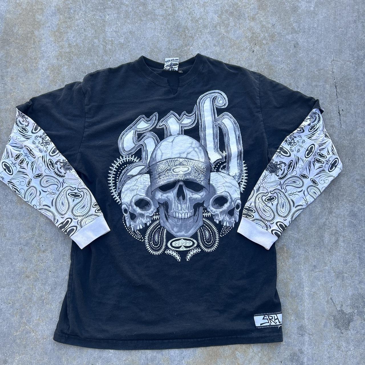 Urban Outfitters Y2k Skulls Long Sleeve Tee in Black for Men