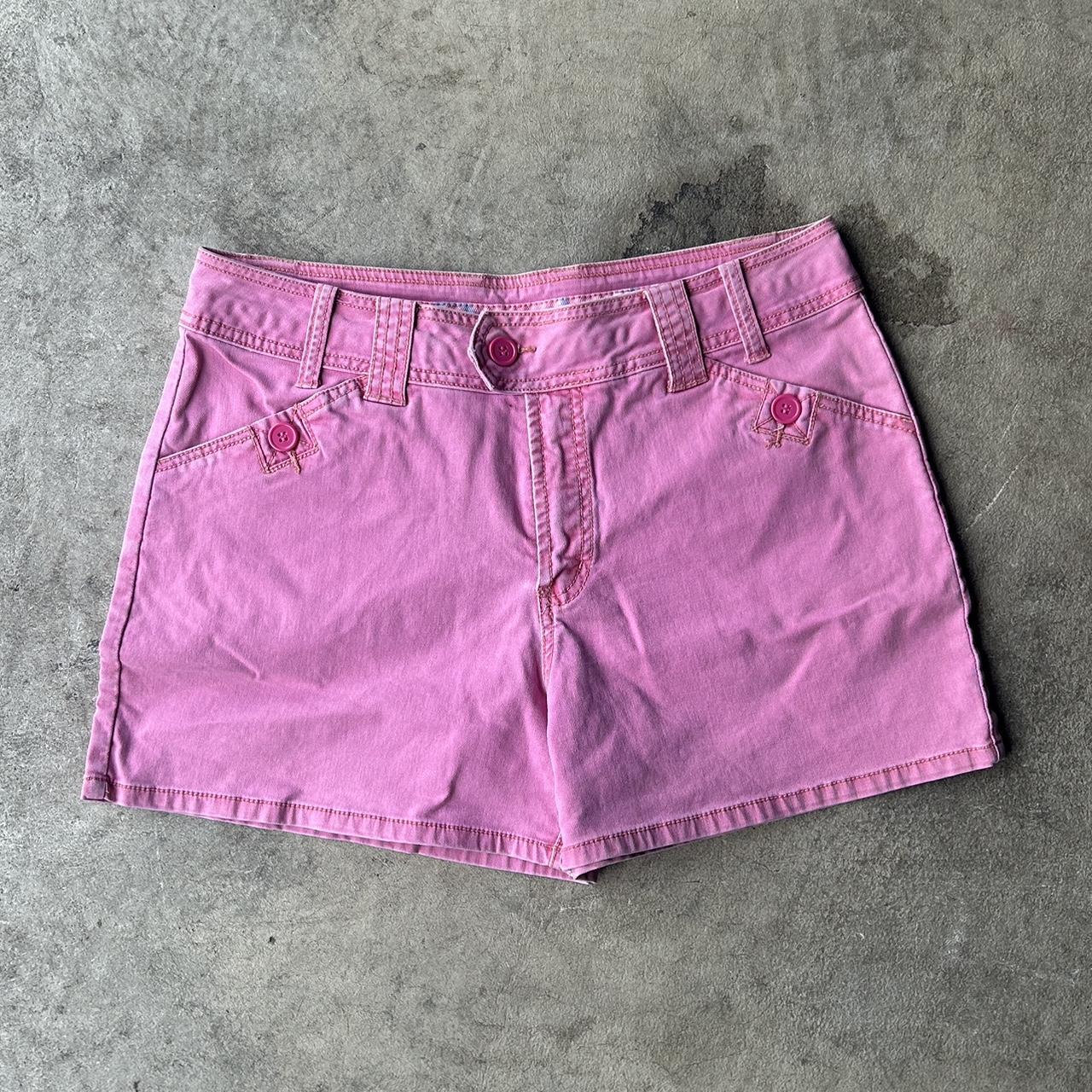 Y2K Women’s Pink Shorts Size 12 Fashion Bug Depop